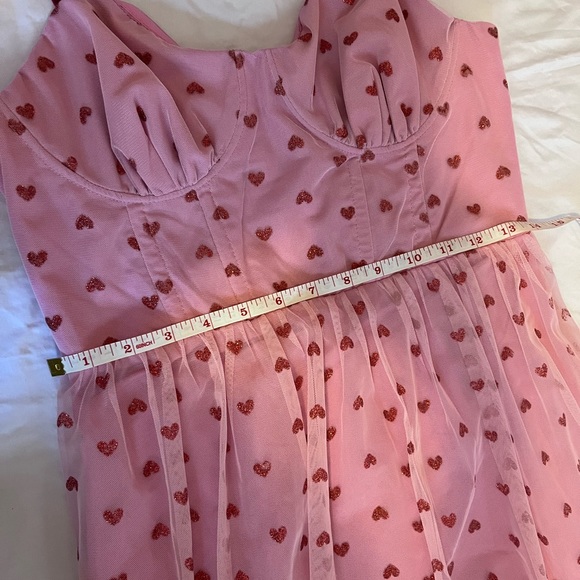 NWT Betsey Johnson Pink Heart Dress - Picture 10 of 12
